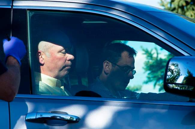 Montana Republican candidate Greg Gianforte, seen here in a vehicle, reportedly "body-slammed" a reporter on the eve of the state’s special election.