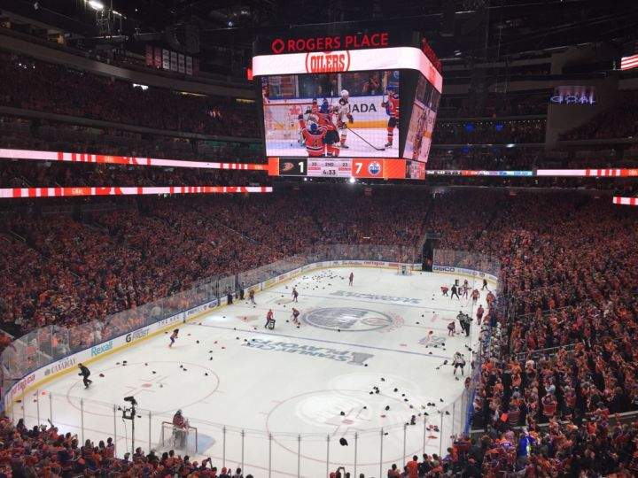 The Edmonton Oilers Community Foundation donated about 1,000 hats to local homeless organizations following Leon Draisaitl's hat trick on Sunday night.
