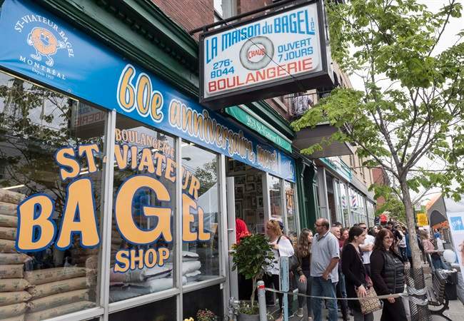 Robert Morena of St-Viateur Bagel says a new filter from Europe will soon arrive that will ensure the air around his store is safe to inhale, Tuesday, September 26, 2017.