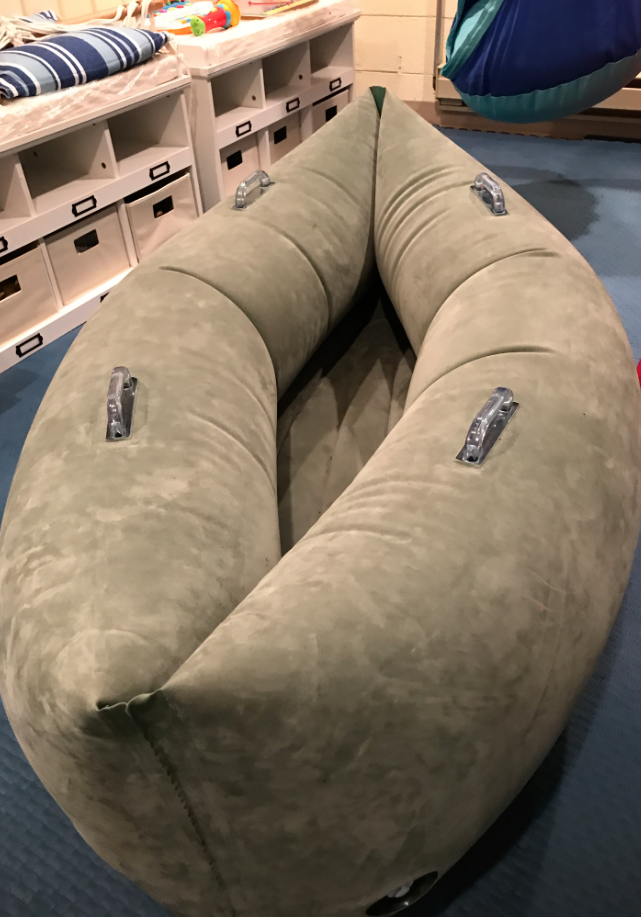 A ‘pea pod’ boat provides a sense of security.