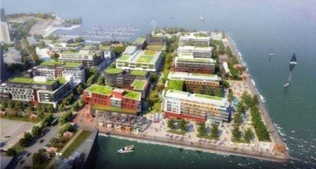City of Hamilton Pier 7/8 redevelopment renderings.