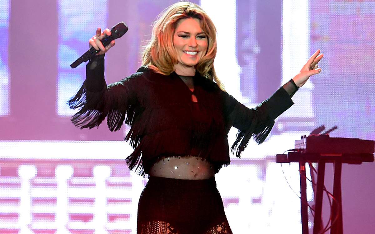 Singer Shania Twain performs on the Toyota Mane Stage during Day 2 of the 2017 Stagecoach California's Country Music Festival at the Empire Polo Club on April 29, 2017 in Indio, Calif.