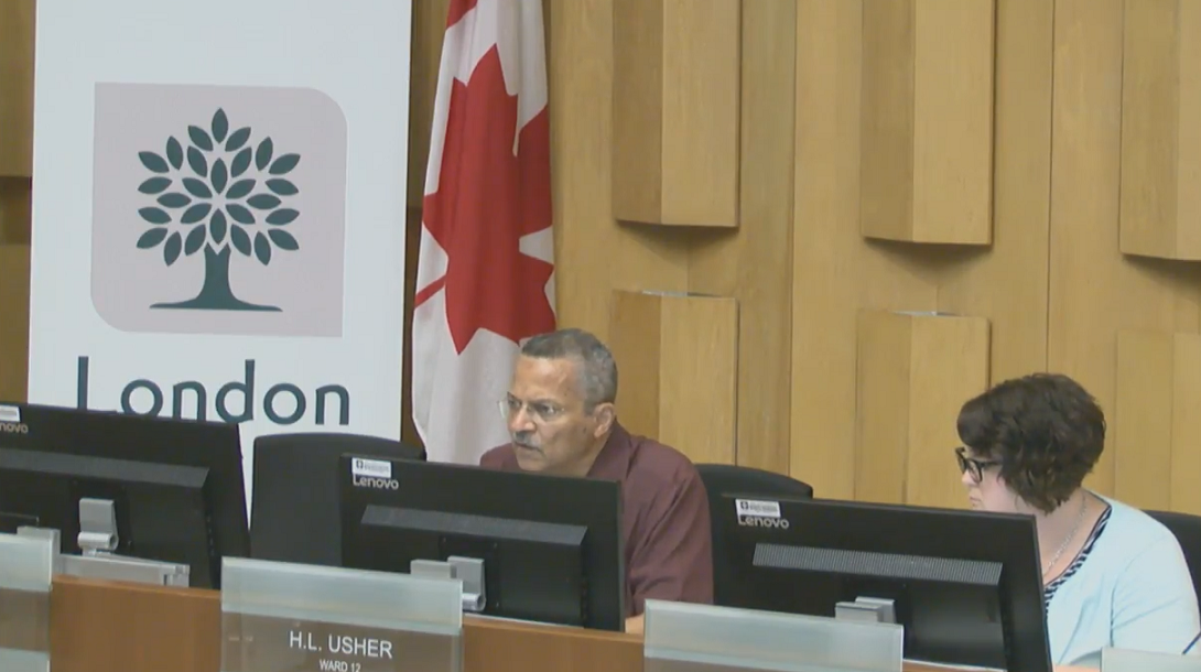 Coun. Harold Usher discusses London's designation as a sanctuary city at the strategic priorities and policy committee on May 29, 2017.