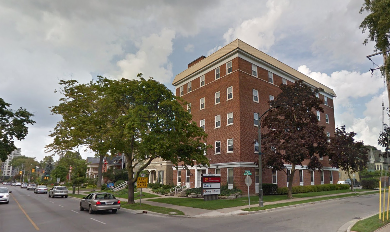 Buildings located at 560 and 562 Wellington Street, the site of a proposed development for a 22-storey highrise in London, Ont.