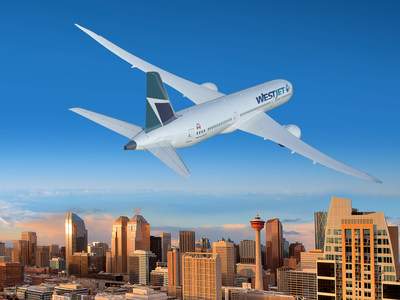 Artistic rendering of what WestJet’s Boeing 787-9 Dreamliner aircraft would look like.