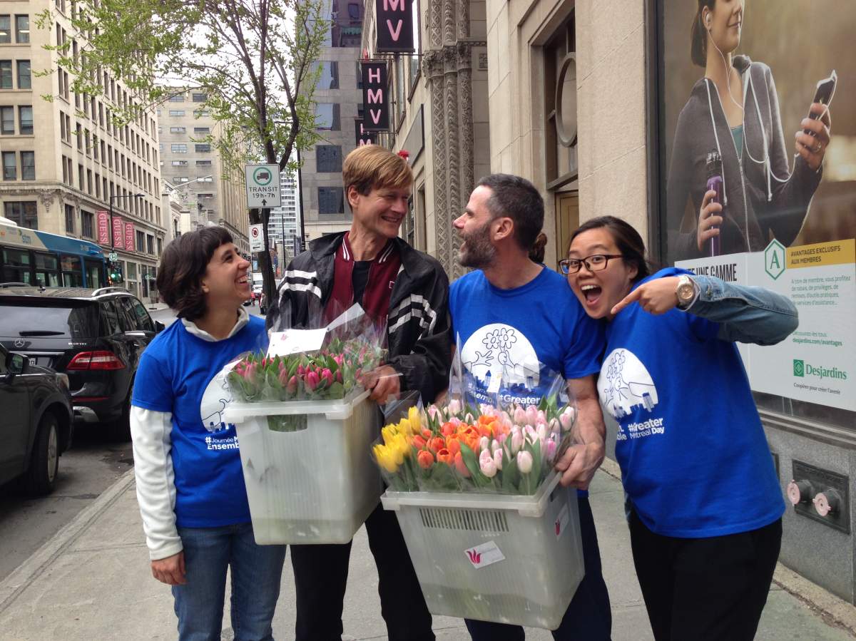 Montrealers give back on Greater Montreal Day, Thursday, May 11, 2017.