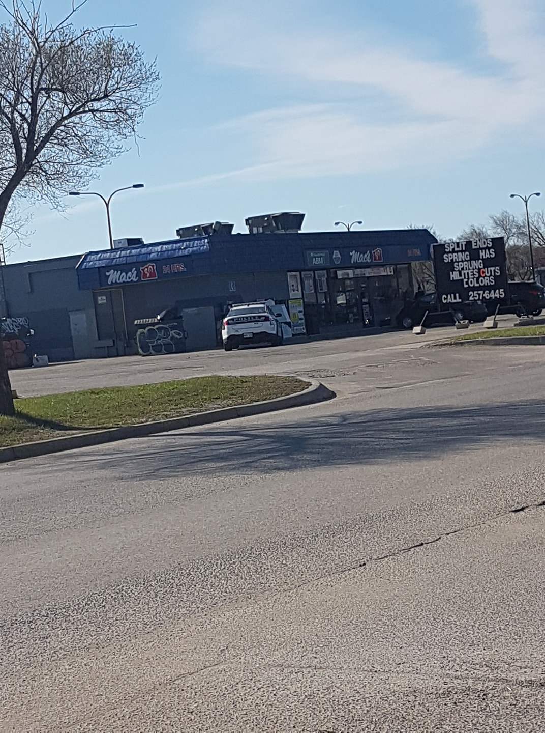 Winnipeg Police said they responded to a suspicious incident at this convenience story Saturday morning.