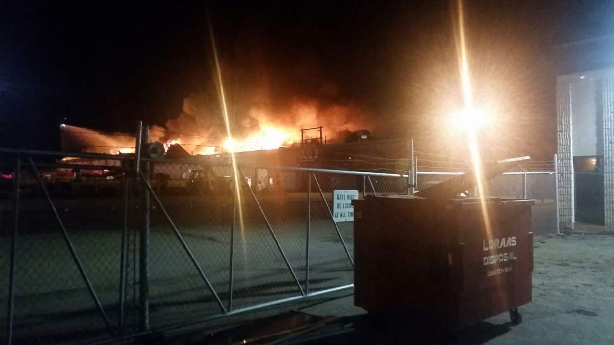 Photo of the blaze.