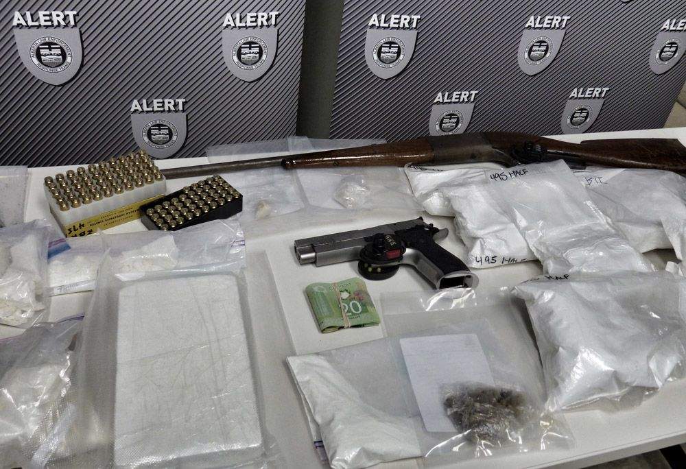 The Alberta Law Enforcement Response Team makes an arrest following two searches.