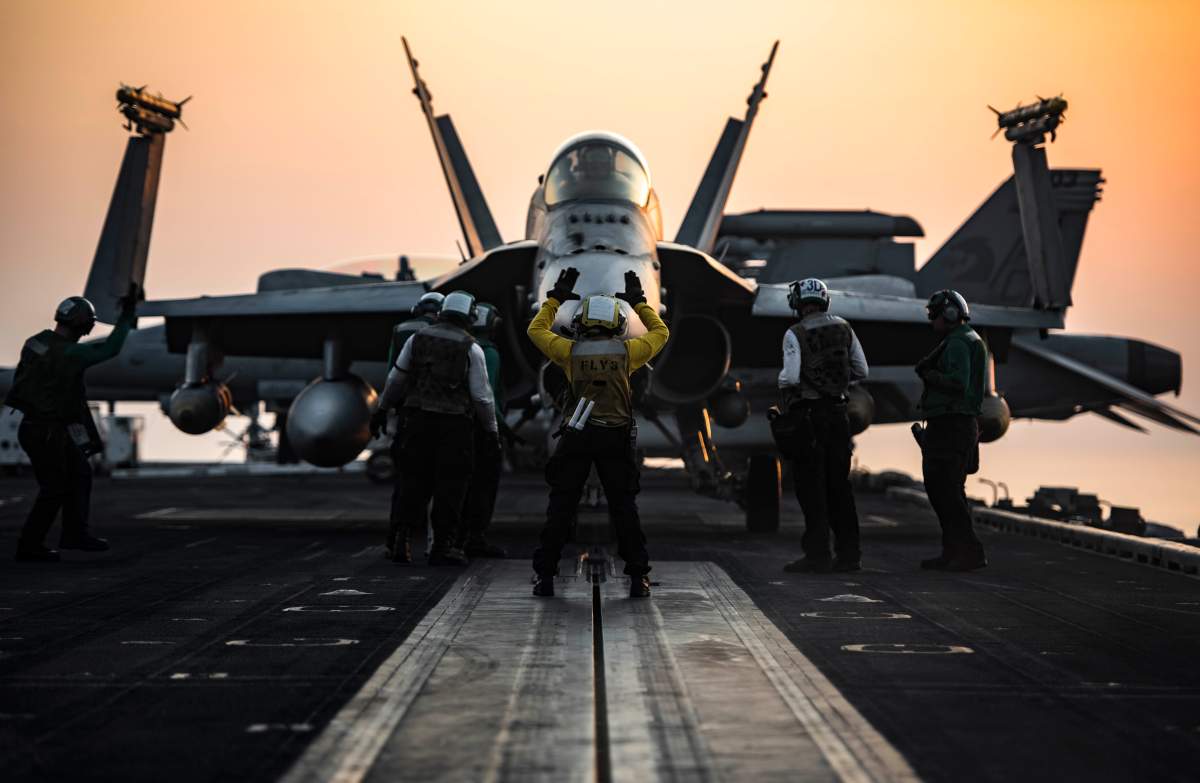 USS Eisenhower flight crew