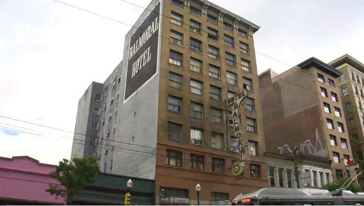 Vancouver's notorious Balmoral Hotel.