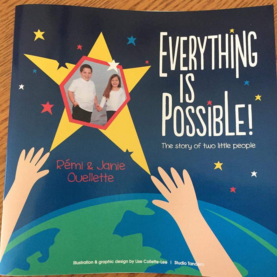 The book written by Janie Ouellette and her brother Remi.