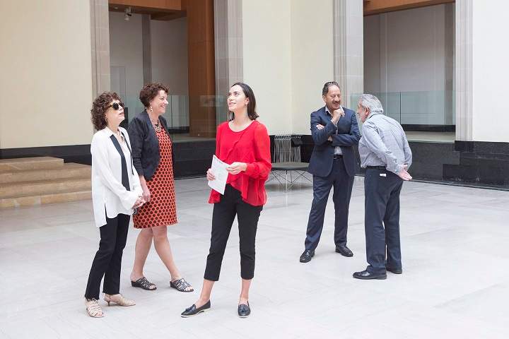 Left to right, Rachel Wikaira, Maia Wikaira, Martin Wikaira and Martin Fallick visit the Art Gallery of Ontario in Toronto on Thursday June 29, 2017.