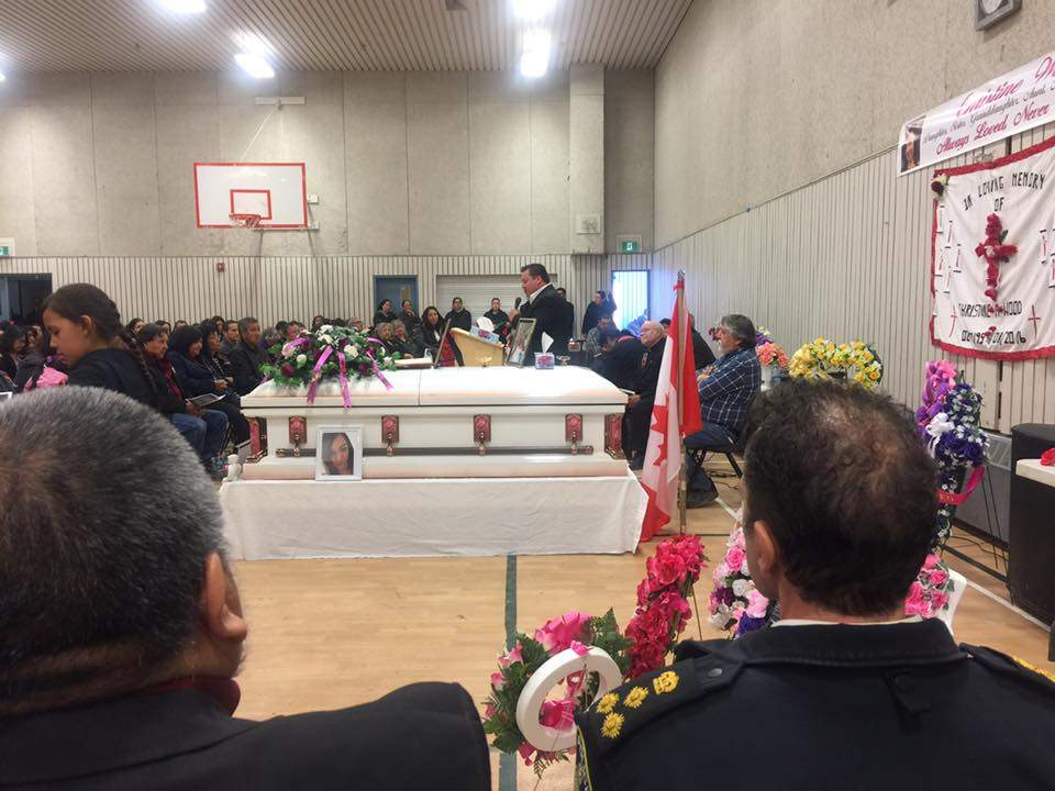 Family, friends, police chief lay Christine Wood to rest in Oxford House, Manitoba - image