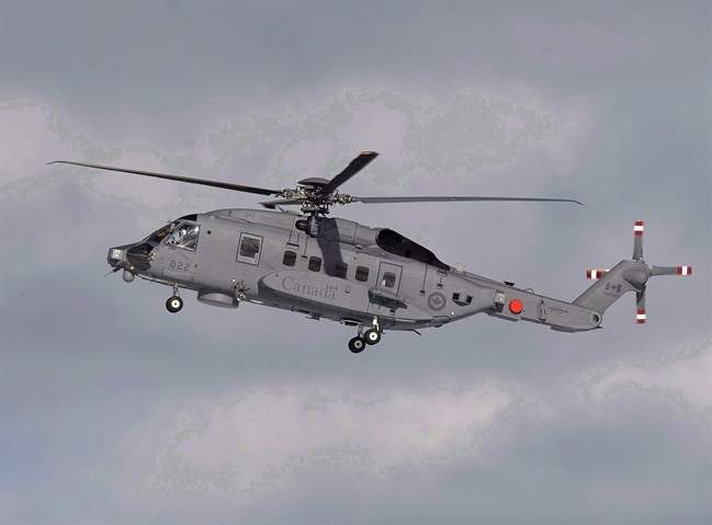 A Royal Canadian Air Force  CH-148 Cyclone maritime helicopter. 