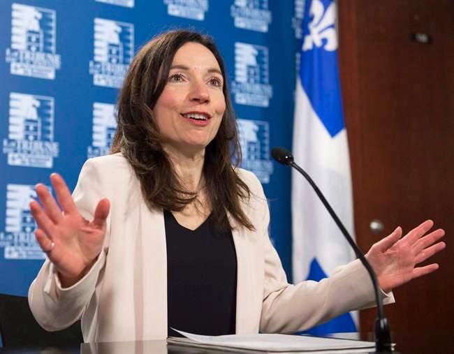 According to seven Bloc Quebecois MPs, leader Martine Ouellet must regain confidence of her caucus, Thursday, June 8, 2017.