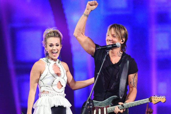 Carrie Underwood and Keith Urban at the  CMT Music Awards.