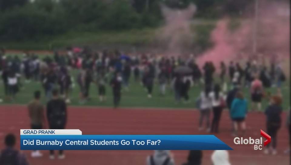 Suspected grad pranks create chaos at Burnaby Central Secondary - image