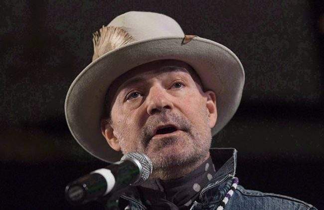 Gord Downie speaks during a ceremony honouring him at the AFN Special Chiefs assembly in Gatineau, Que., Tuesday, December 6, 2016. 