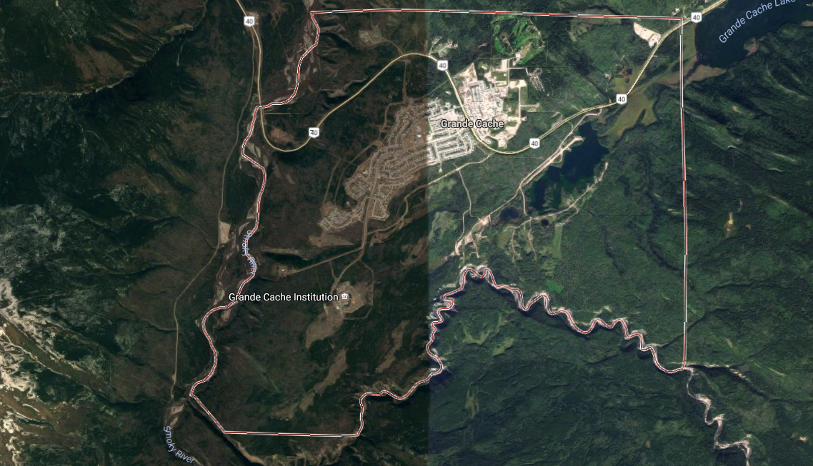 Police shut down part of Highway 40 after a mudslide near the town of Grande Cache.