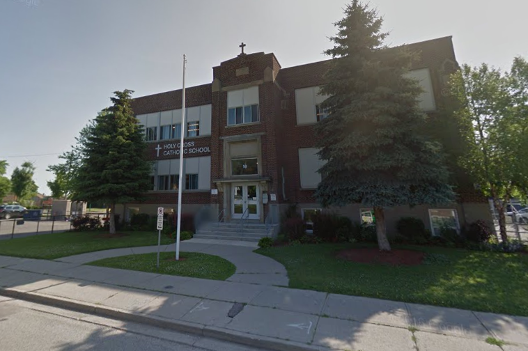 Holy Cross Catholic Elementary School on Elm Street in London, Ont.