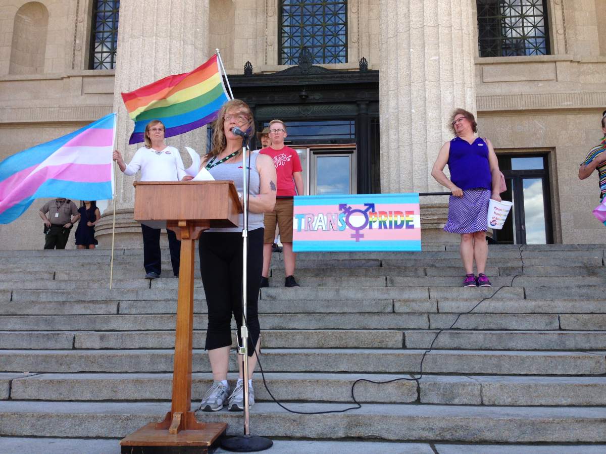 Winnipeg's first Transgender March and Rally.