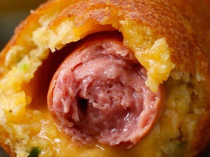 Cheesy jalapeno corndog on the 2017 K-Days menu.