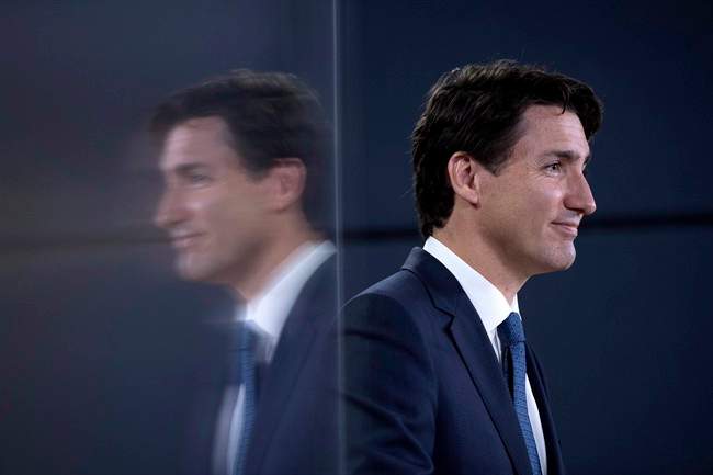 Prime Minister Justin Trudeau speaks during a media availability at the National Press Theatre in Ottawa on Tuesday, June 27, 2017.