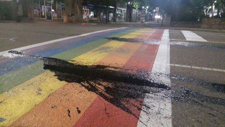 Lethbridge rainbow crosswalk
