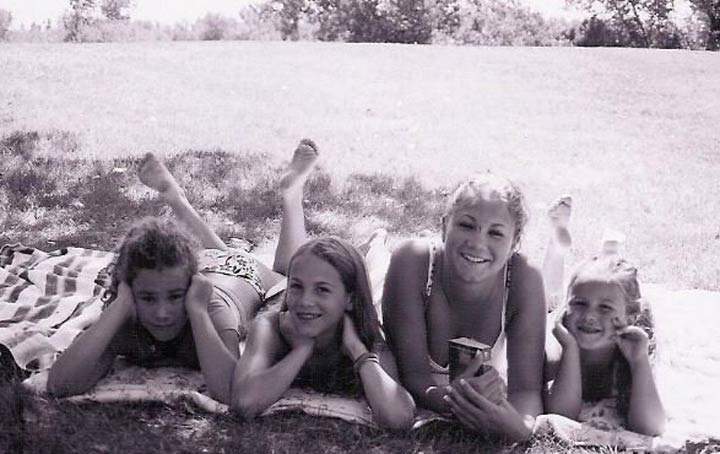 This is a picture of the four sisters few weeks before Brianne took her own life.