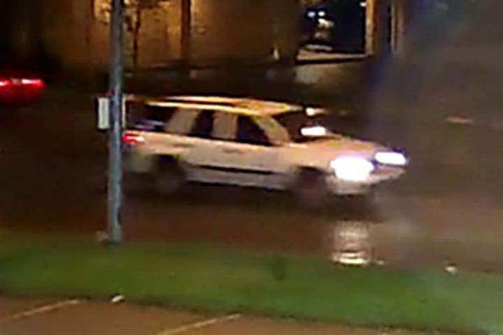 The vehicle police are looking for in connection with a May 13, 2017 hit and run at Kingsway Avenue and Tower Road is described as a 2002-2005, white, four-door Chevrolet Trailblazer with tinted front windows, a roof rack and black trim along the bottom of both doors.