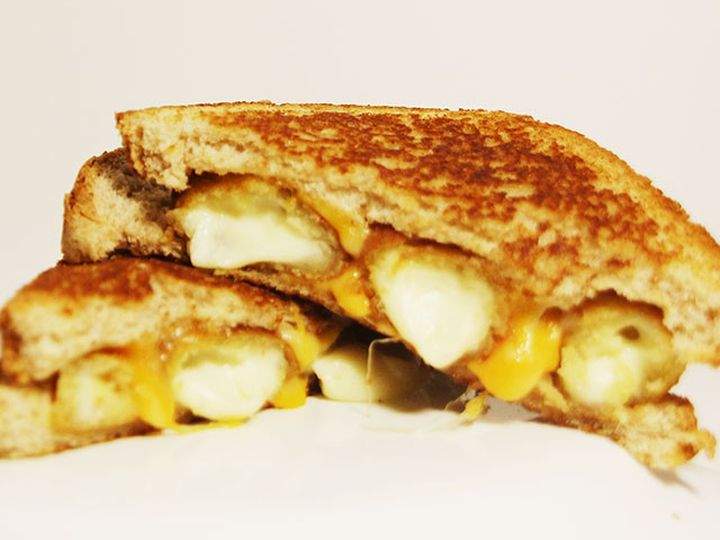 Mozzarella stick grilled cheese on the 2017 K-Days midway menu.