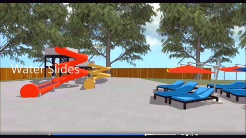 Plans for the new swimming pool in Vulcan, Alta.