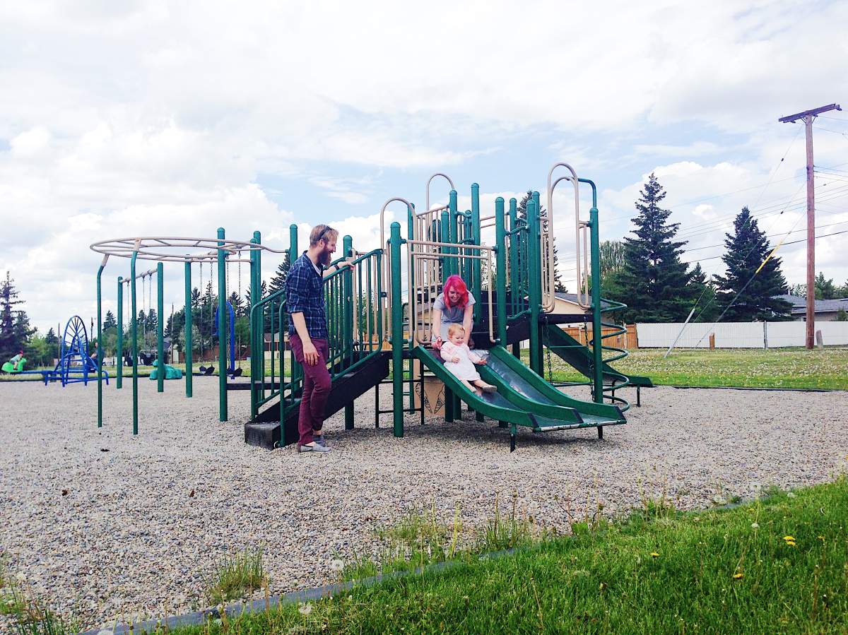 Vandenbrink family at the park