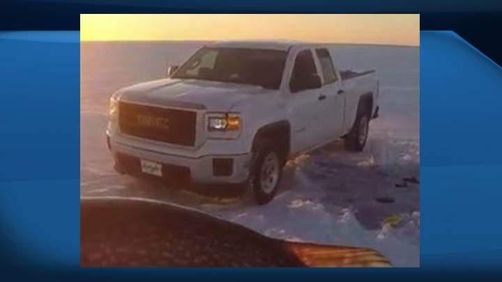 This is a photo of the truck Giesbrecht is believed to be driving.