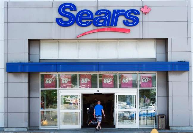A Sears Canada outlet is seen Tuesday, June 13, 2017 in Saint-Eustache, Quebec. 