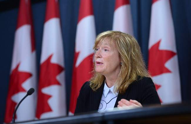 Suzanne Legault, Information Commissioner of Canada, holds a press conference the the National Press Theatre in Ottawa on Thursday, June 8, 2017, to discuss the tabling of her 2016-2017 Annual Report in Parliament.