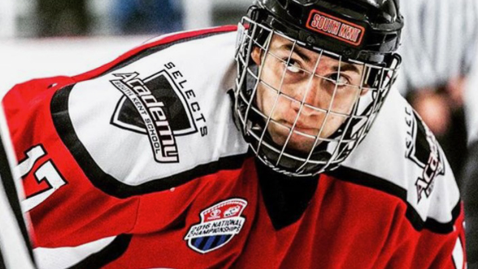 Skyler Brind'amour hopes to follow his father's footsteps to the NHL.