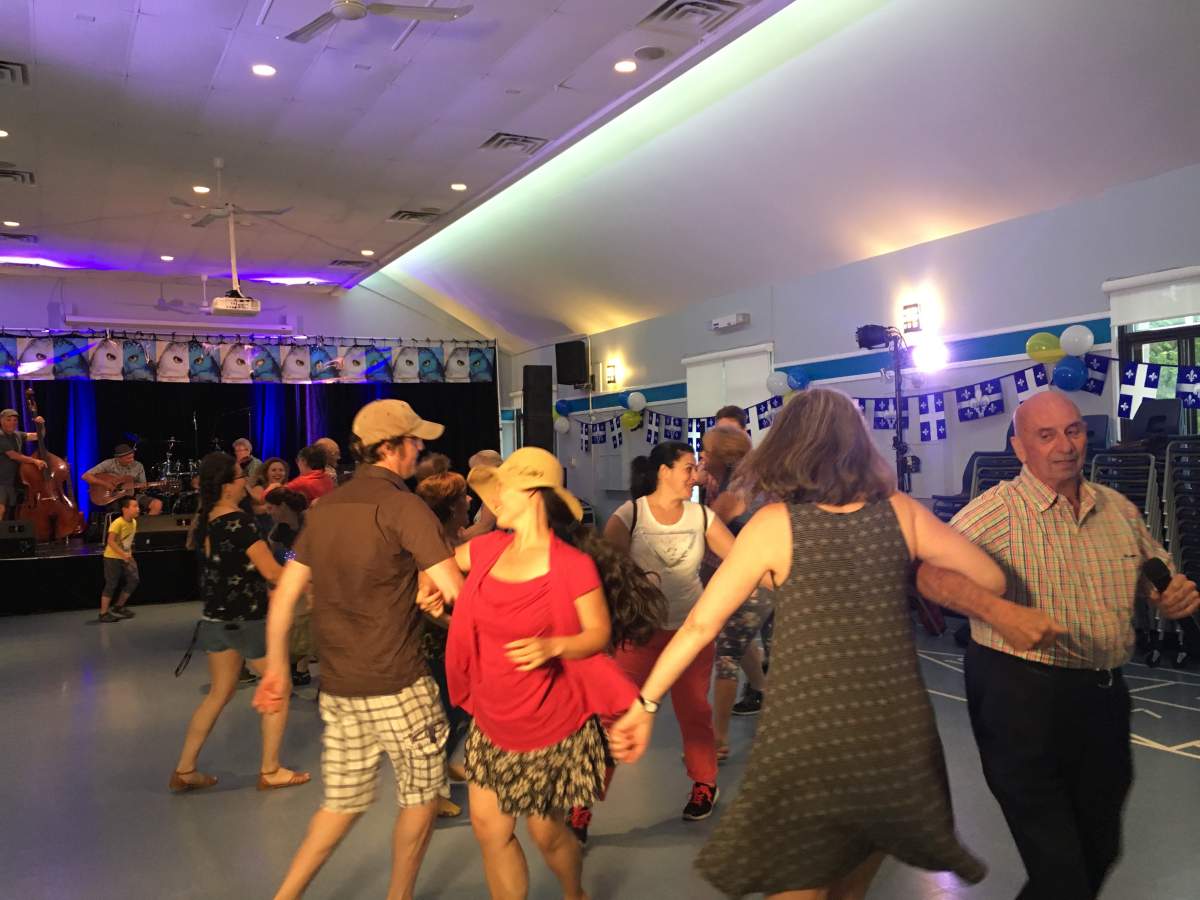 St. Jean Baptiste celebrations kick off in Ste.-Anne-de-Bellevue with traditional gigue dancing. Friday June 23, 2017.