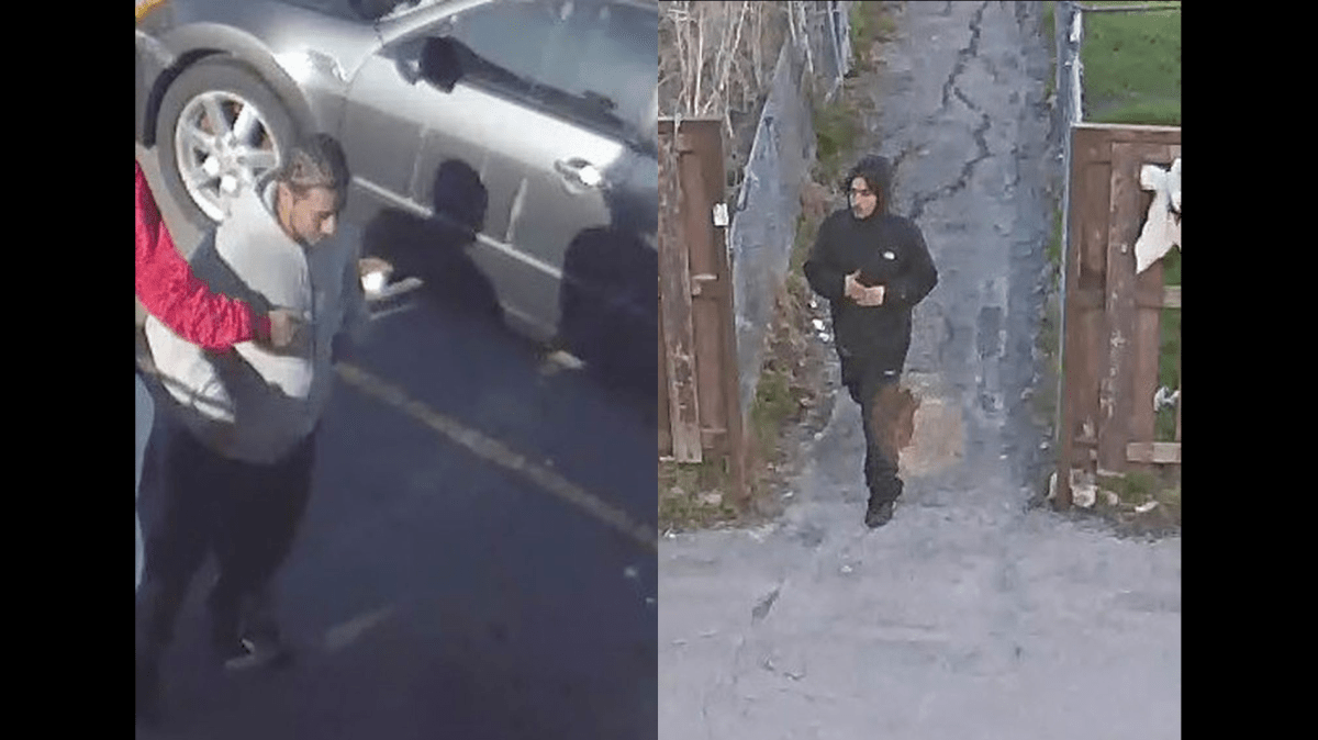 Security camera footage of the suspect from an April shooting near Martin Grove Road and Finch Avenue.