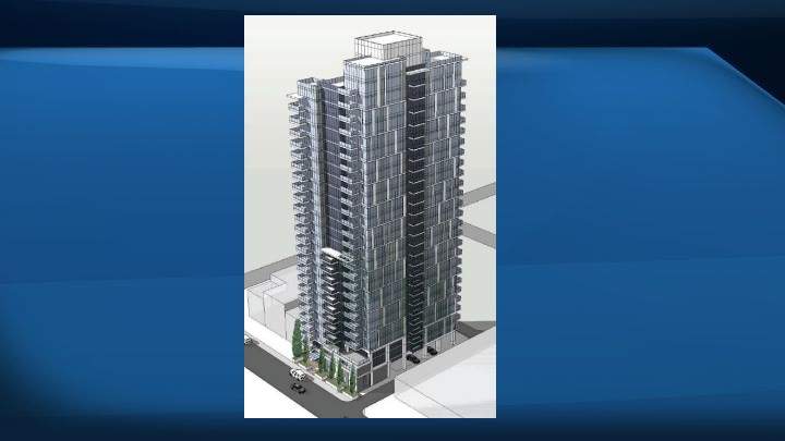 The city’s sustainable development department has reservations about the design of the building, which would be directly adjacent to a four storey apartment building.
