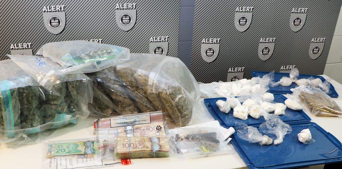 ALERT seized drugs and a weapon from a west Edmonton home on July 10, 2017.
