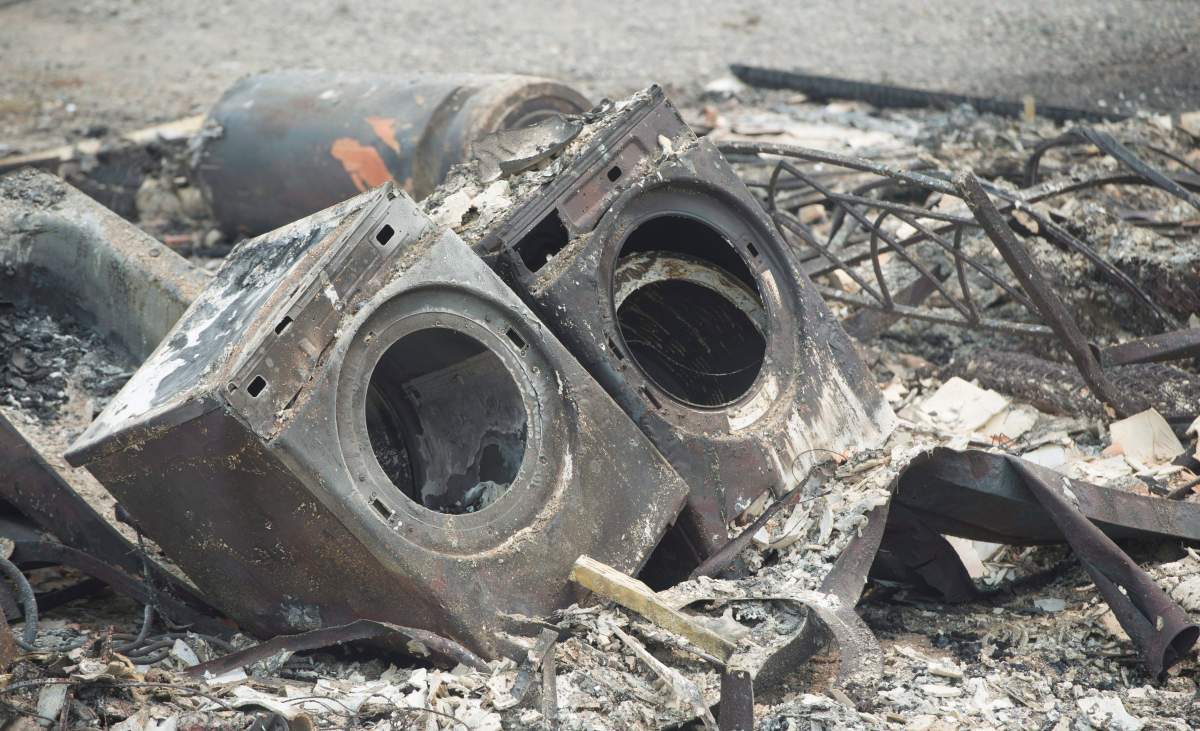 The area of Boston Flats, B.C. is pictured Tuesday, July 11, 2017 after a wildfire ripped through the area earlier in the week. THE CANADIAN PRESS/Jonathan Hayward