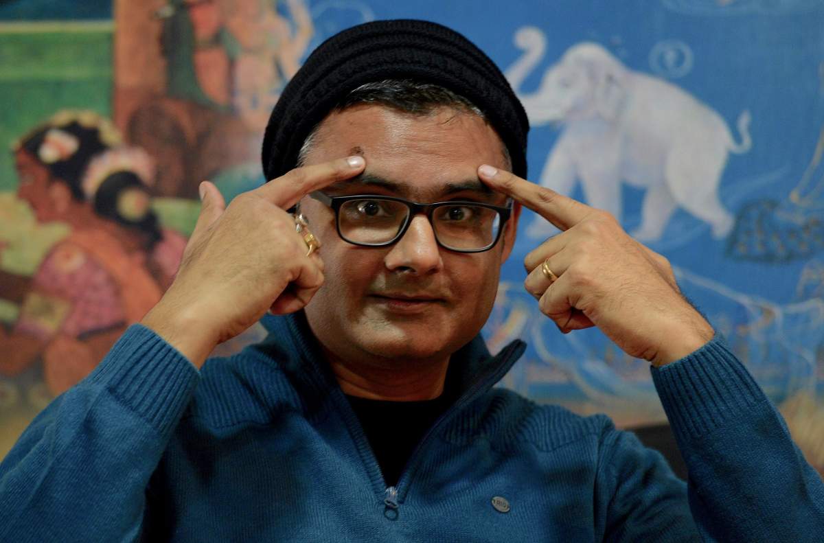 Abhishek Prasad, 37, addresses a news conference in Bangalore, India on July 20, 2017, just 10 days after undergoing a seven-hour operation to correct abnormal tremors in the muscles in his hands. EPA/JAGADEESH NV