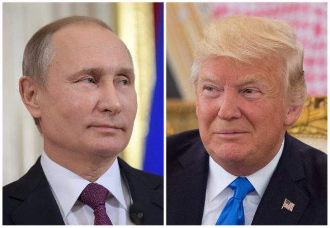 Russian President Vladimir Putin and U.S. President Donald Trump will meet in Germany on July 7.