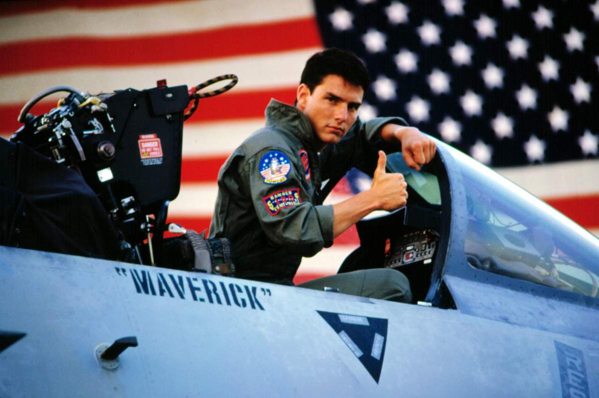 Tom Cruise in the 1986 film Top Gun.