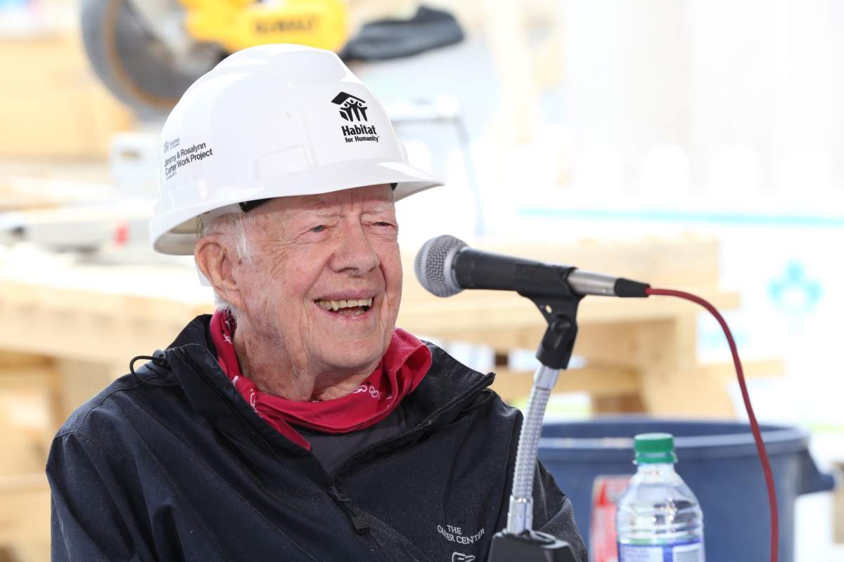 President Jimmy Carter takes a break from the Carter Work Project to speak with Corus Radio July 12, 2017.