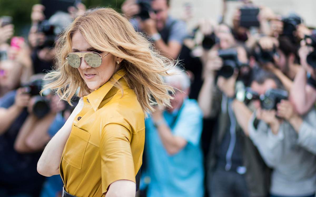 Celine Dion outside Dior during Paris Fashion Week - Haute Couture Fall/Winter 2017-2018 : Day Two on July 3, 2017.