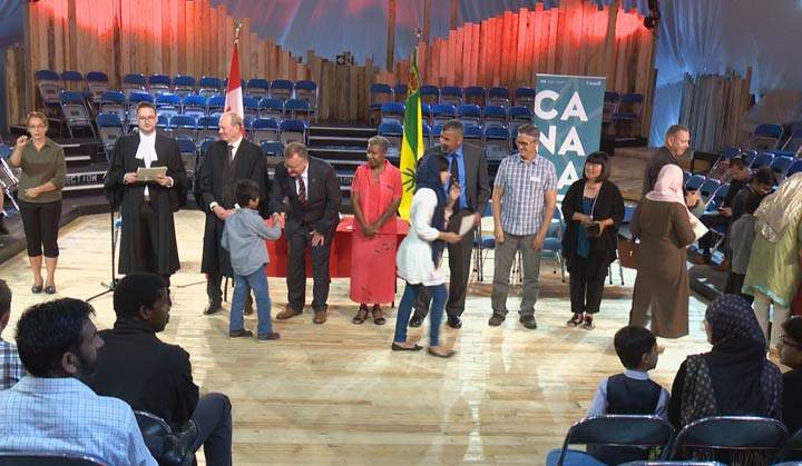 A special citizenship ceremony at the Shakespeare on the Saskatchewan festival in Saskatoon welcomed 40 new citizens.
