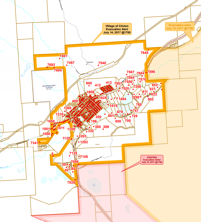 Map of the Village of Clinton.